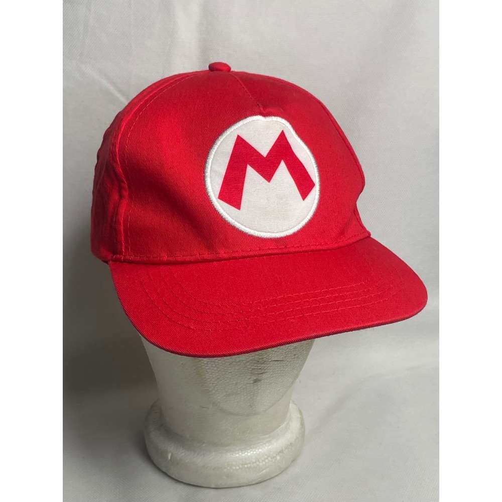 Official Super Mario Nintendo Hat Red Adjustable SnapBack OSFM Cosplay Costume